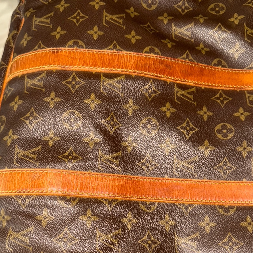 Louis Vuitton Brown Monogram suitcase with Leather Trim - Picture 9 of 16